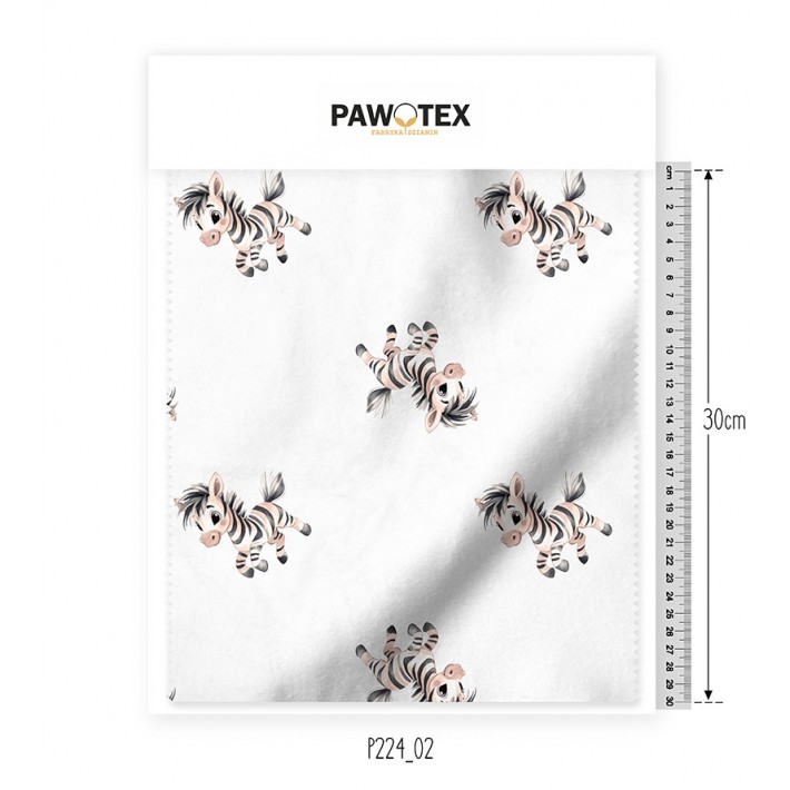 Muślin Druk Zebra P224_02
