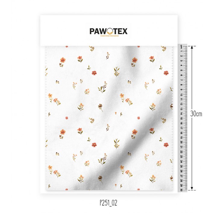 Dresówka D02 Druk Kwiatuszki P251_02