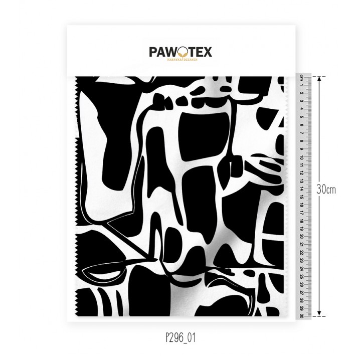 Muślin Druk Abstrakcyjne łaty P296_01