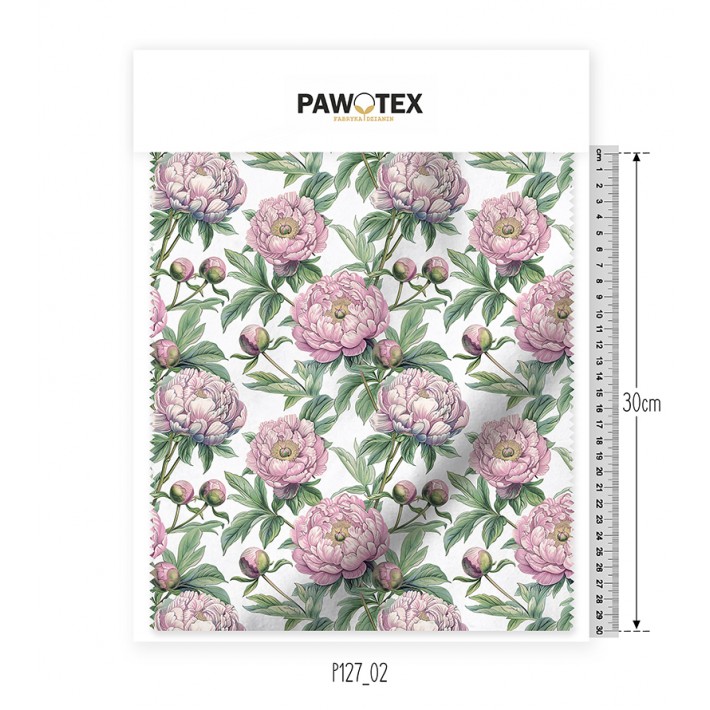 Dresówka D02 Druk Peonie P127_02