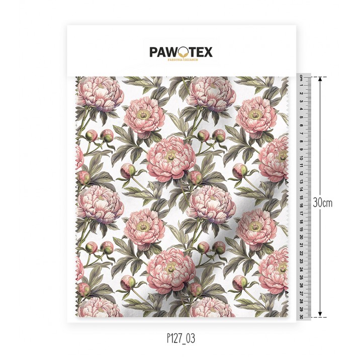 Dresówka D02 Druk Peonie P127_03