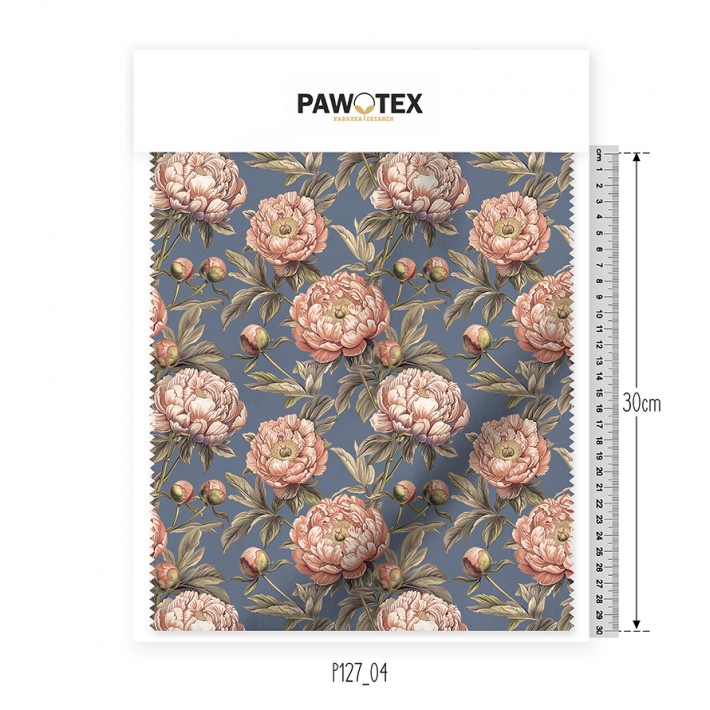 Dresówka D02 Druk Peonie P127_04