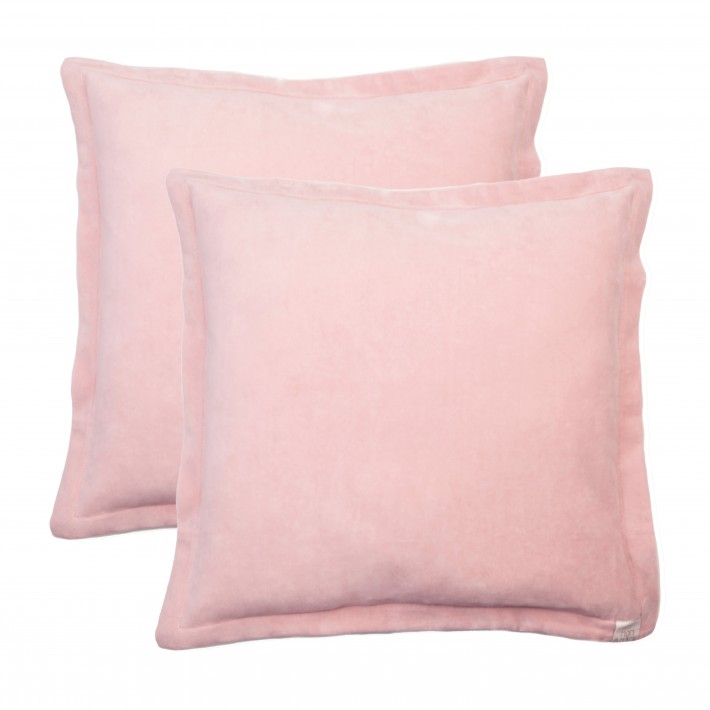 Zestaw 2 Welurowych Poszewek Dekoracyjnych 50x50 Antique Rose