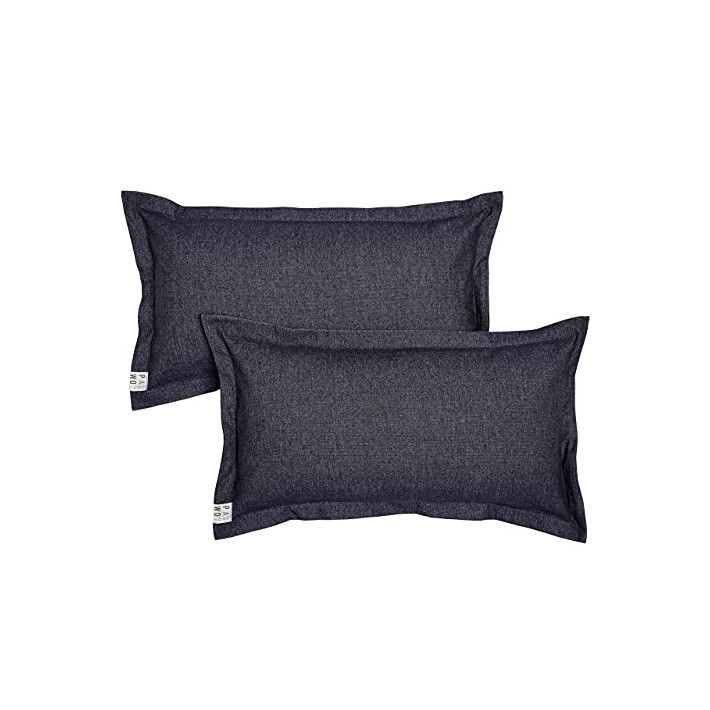Zestaw 2 Bawełnianych Poszewek Dekoracyjnych 30x58 Jeans Pepper