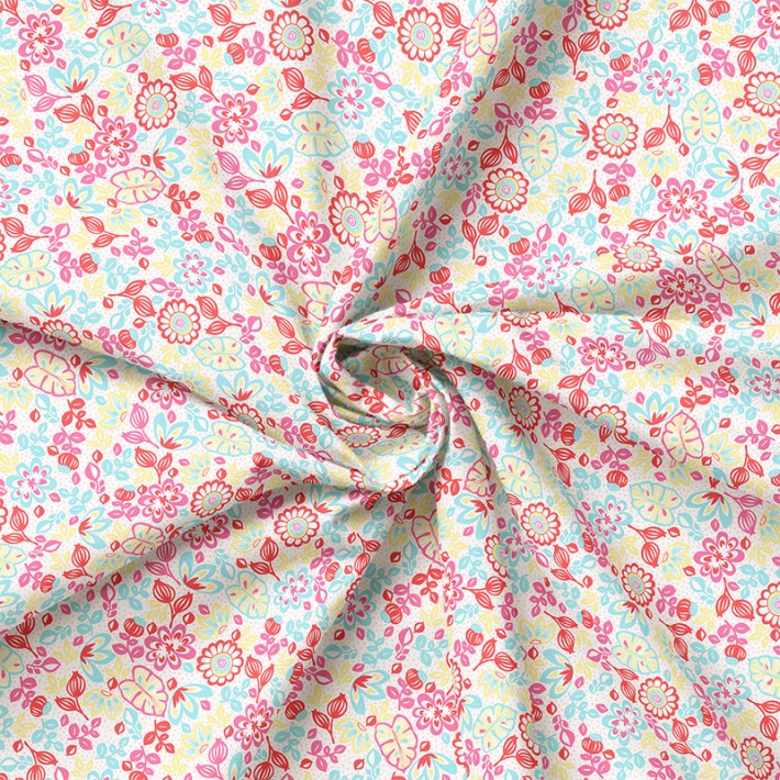 Interlock Kwiaty Folk 2587/02